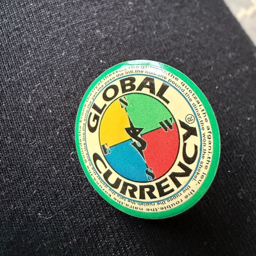 Global Currency Compass Pin